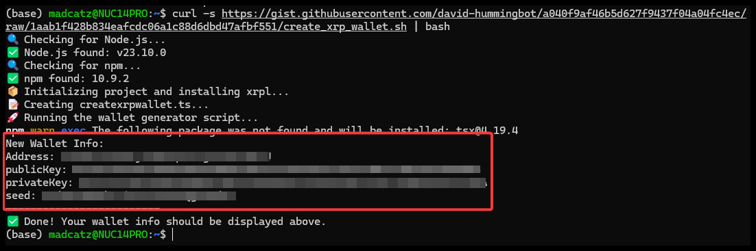 Script Output