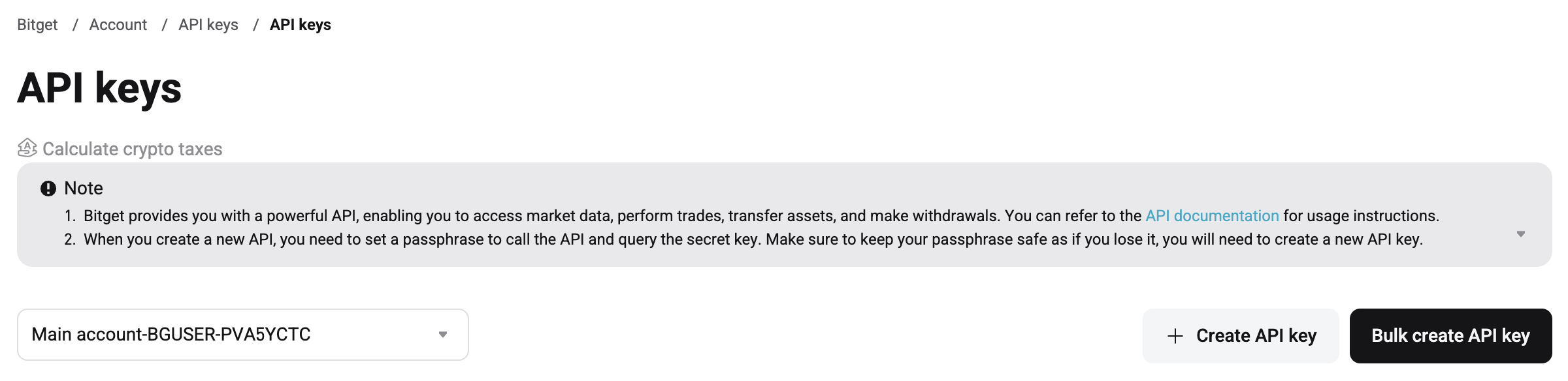Create API
